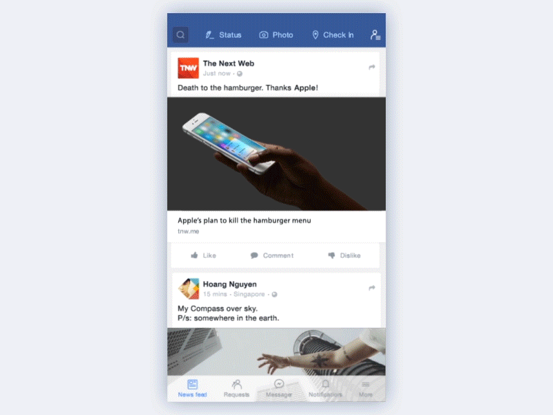 3D Touch Revised Facebook
