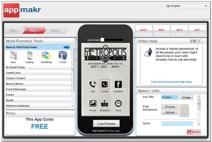Платформой AppMakr пользуется более полумиллиона компаний
